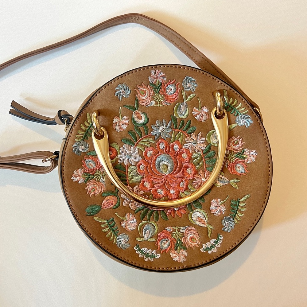 embroidered purse